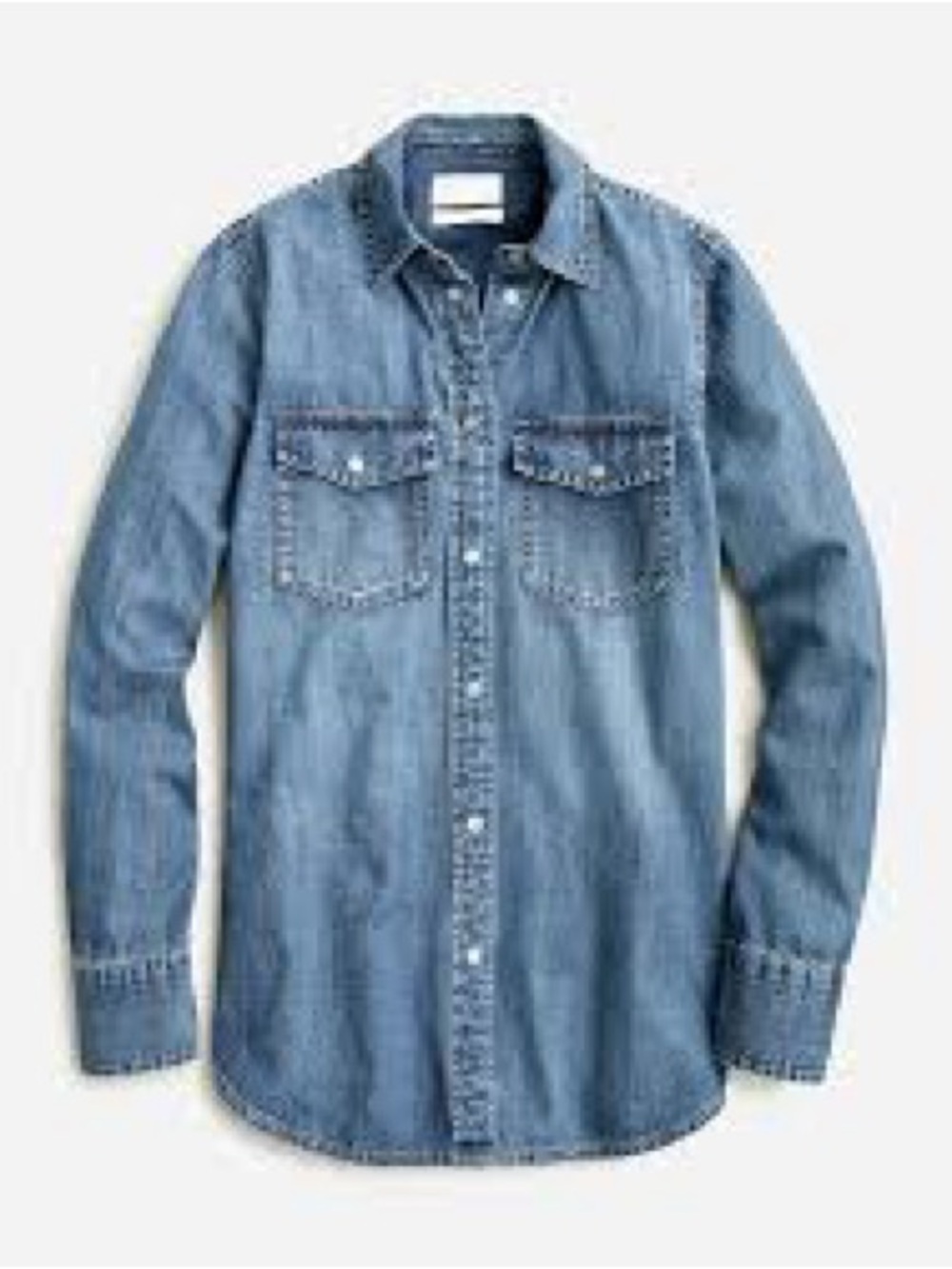 Jcrew snap button denim button down